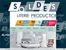 Tablet Screenshot of literie-production.com